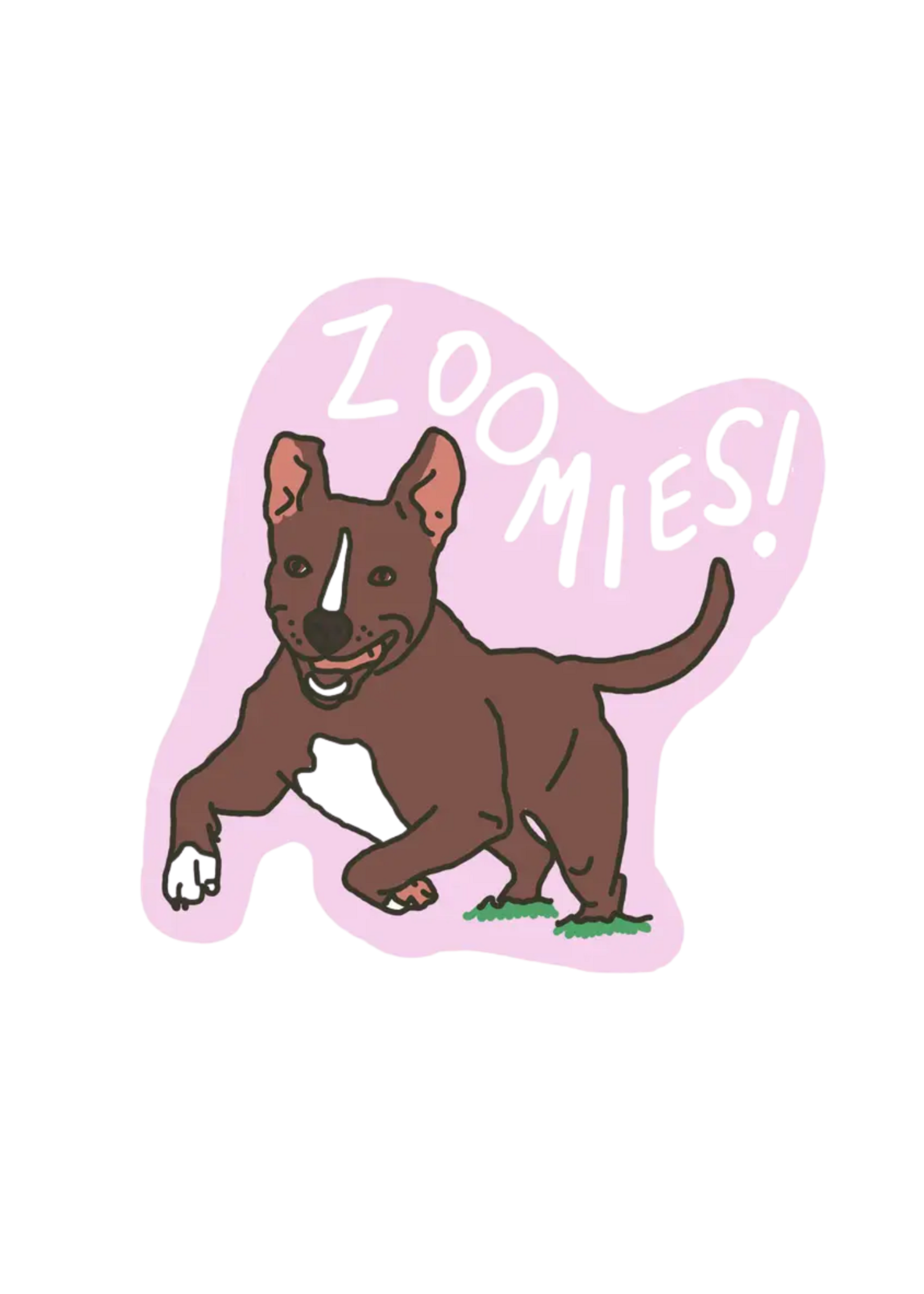 La Familia Green Zoomies Sticker