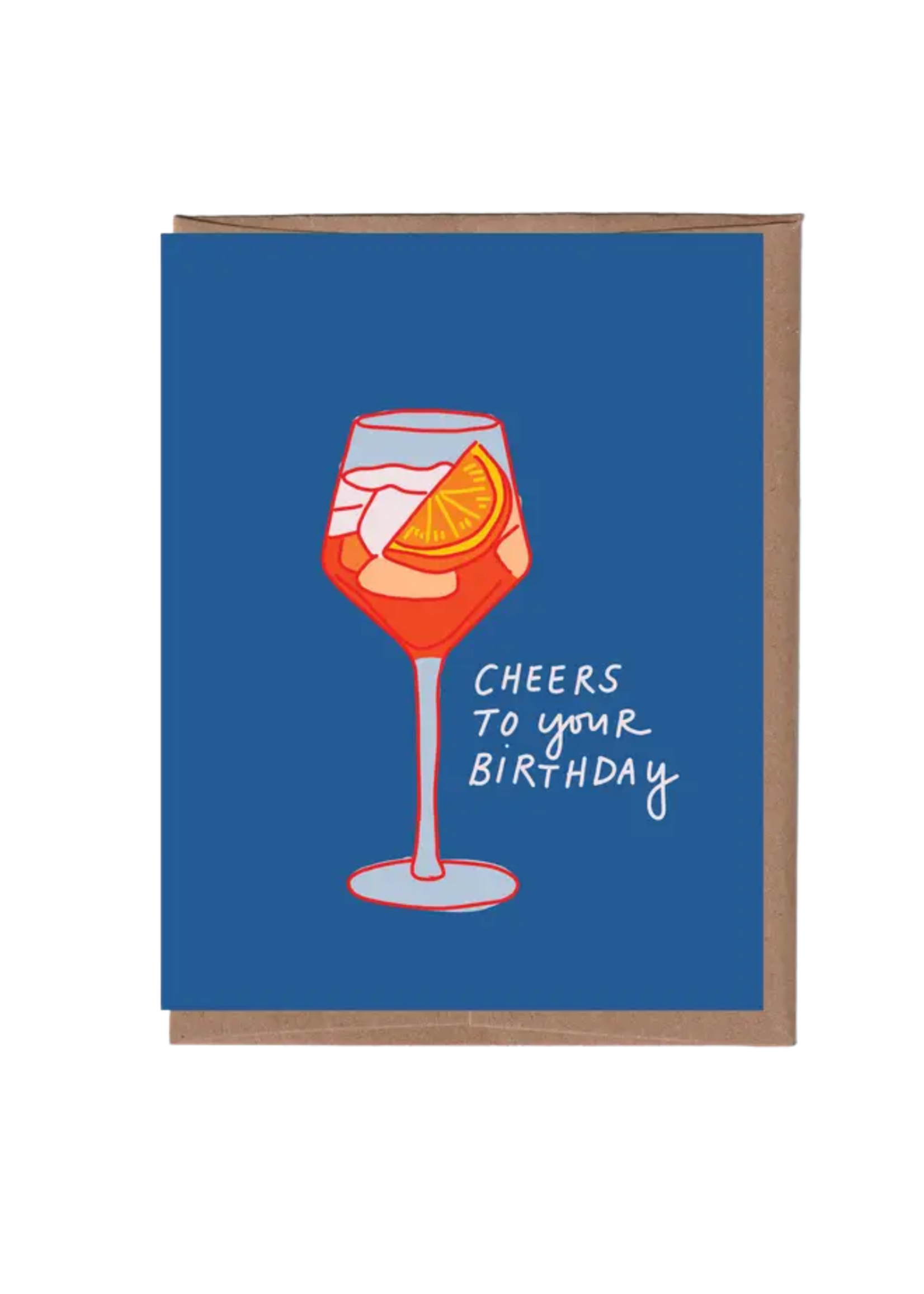 La Familia Green Scratch & Sniff Birthday Card - Aperol Spritz