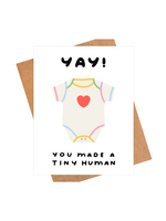 iej studio New Baby Card - You Made A Tiny Human