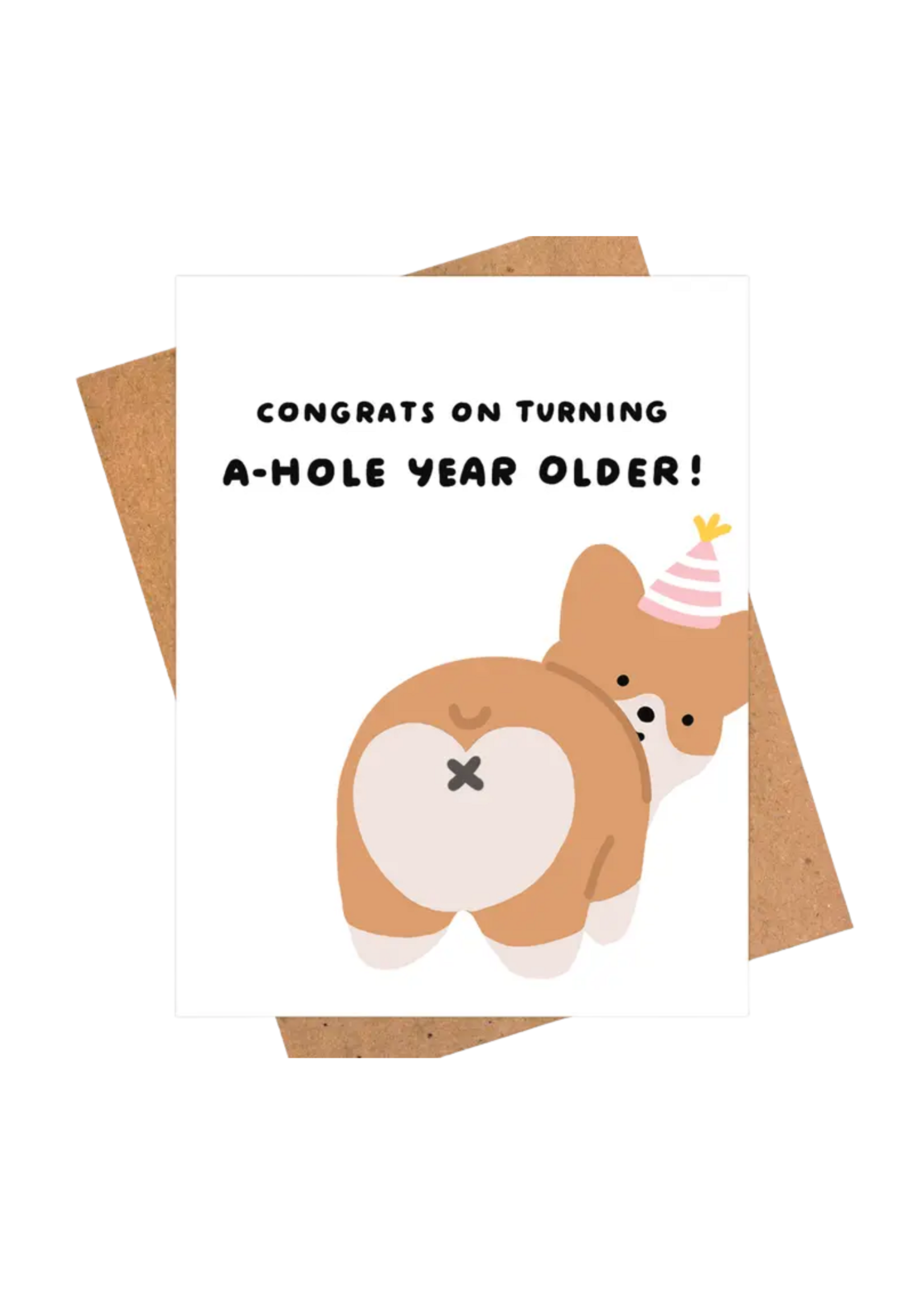 iej studio Birthday Card - A Hole Year Older