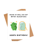 iej studio Birthday Card - Botox Allegations