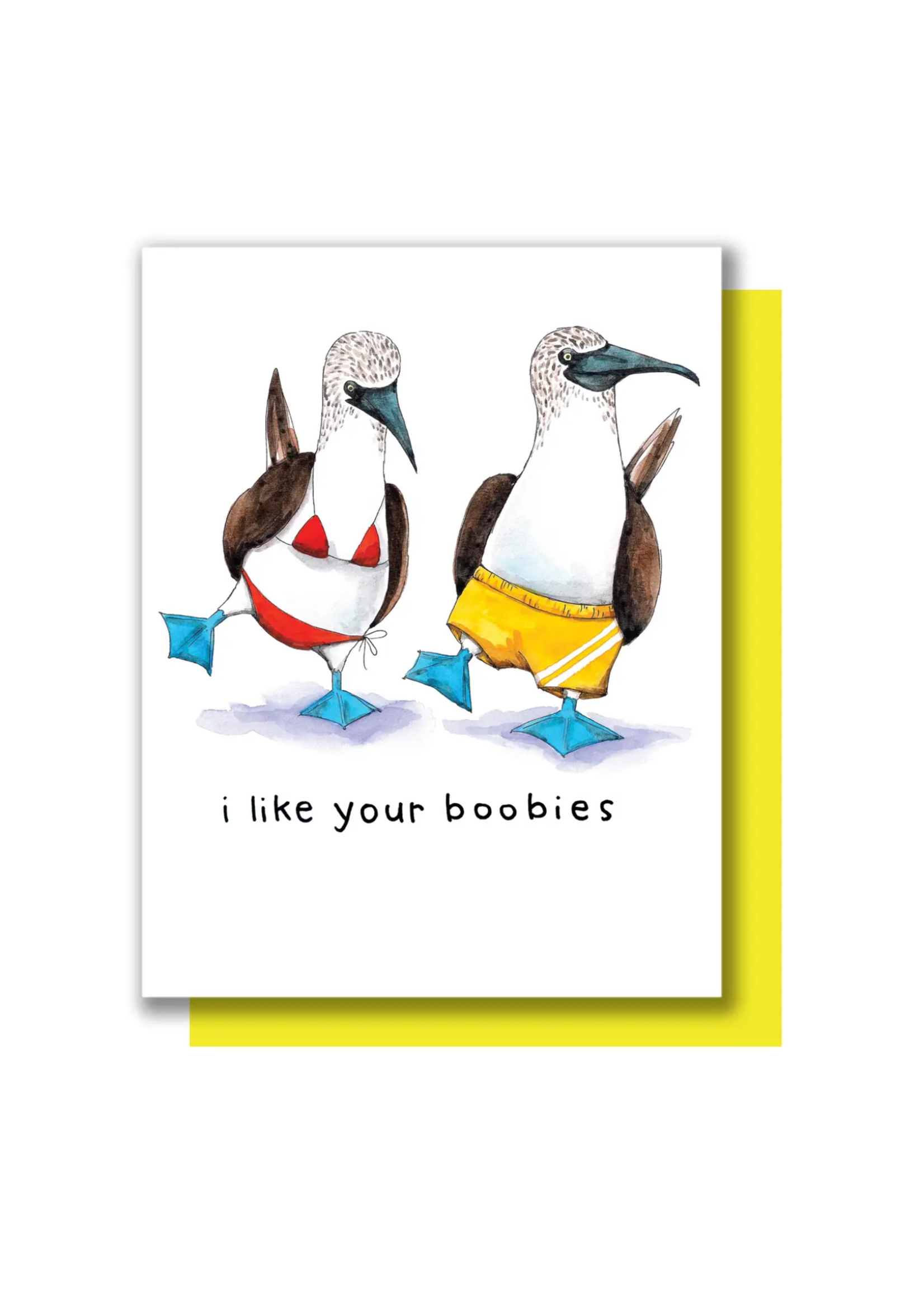 Paper Wilderness Love Card - Boobies