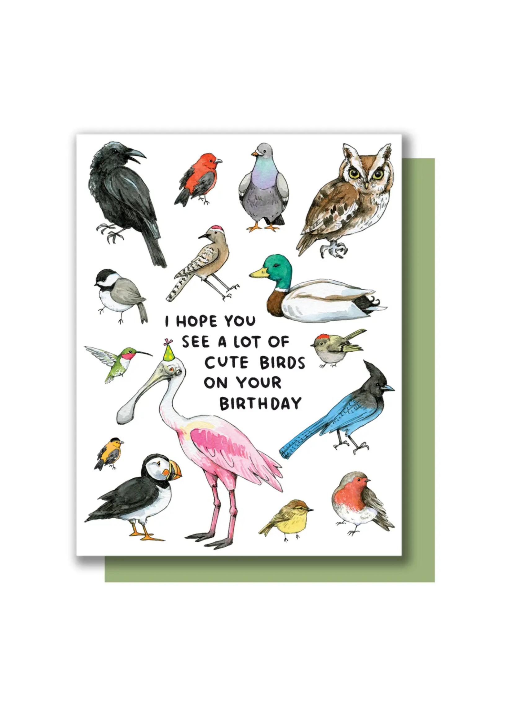 Paper Wilderness Birthday Card - Hope You See A Lot of Cute Birds