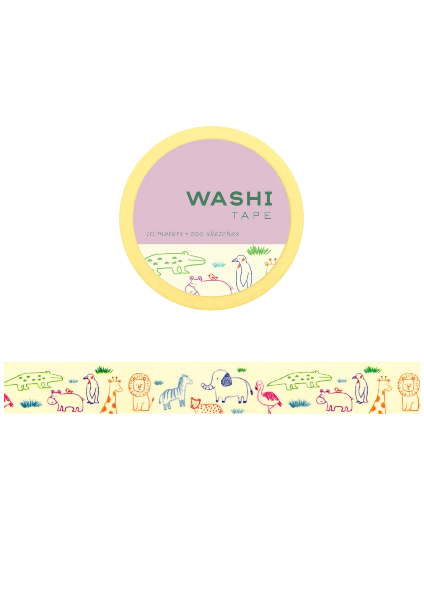 Girl of All Work Zoo Sketches Washi Tape