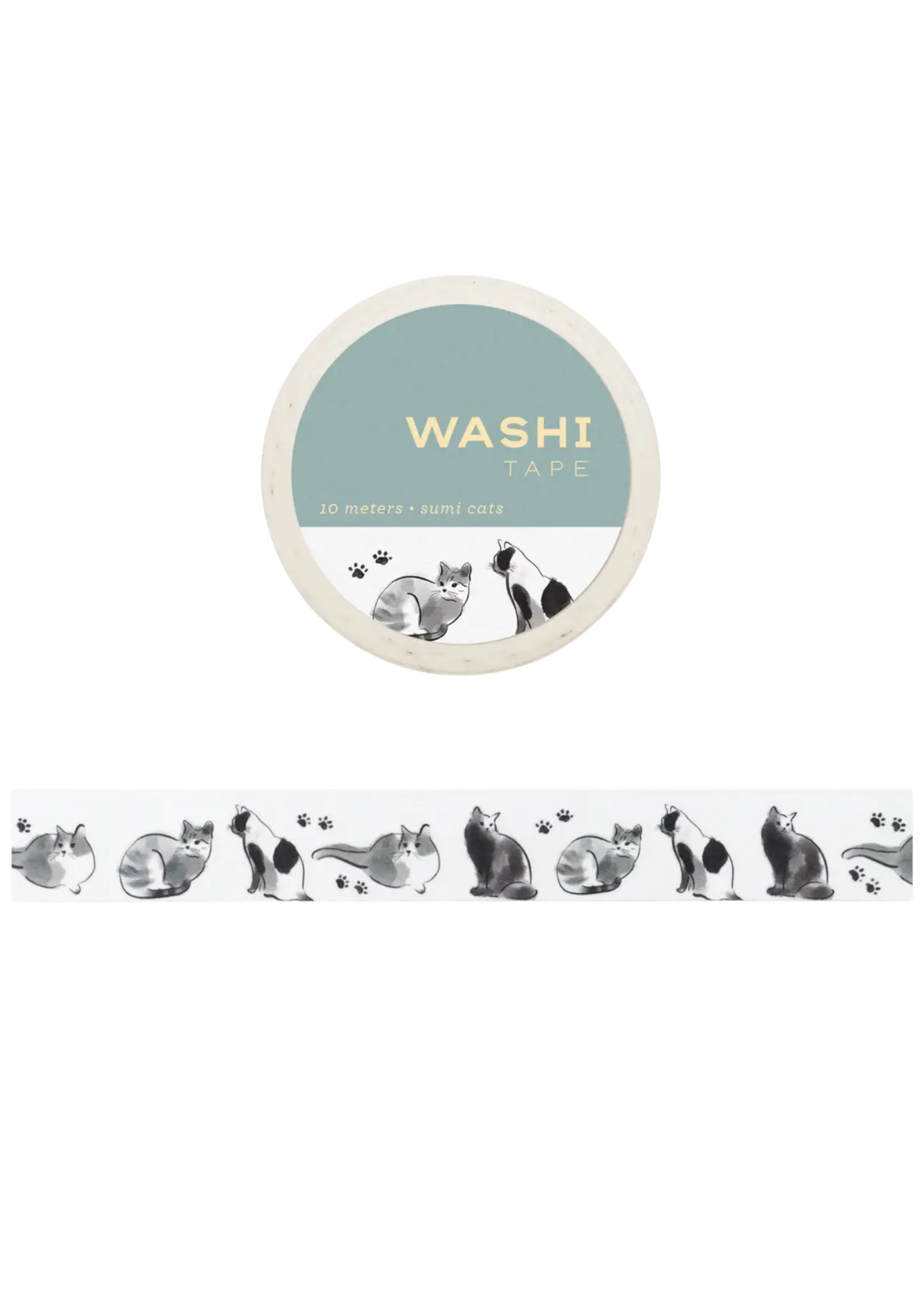 Girl of All Work Sumi Cats Washi Tape