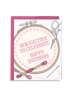 Sammy Gorin Birthday Card - Sew Excited