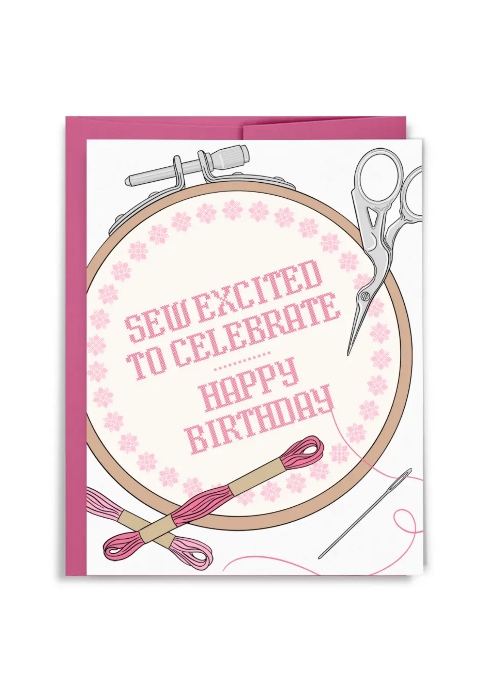 Sammy Gorin Birthday Card - Sew Excited