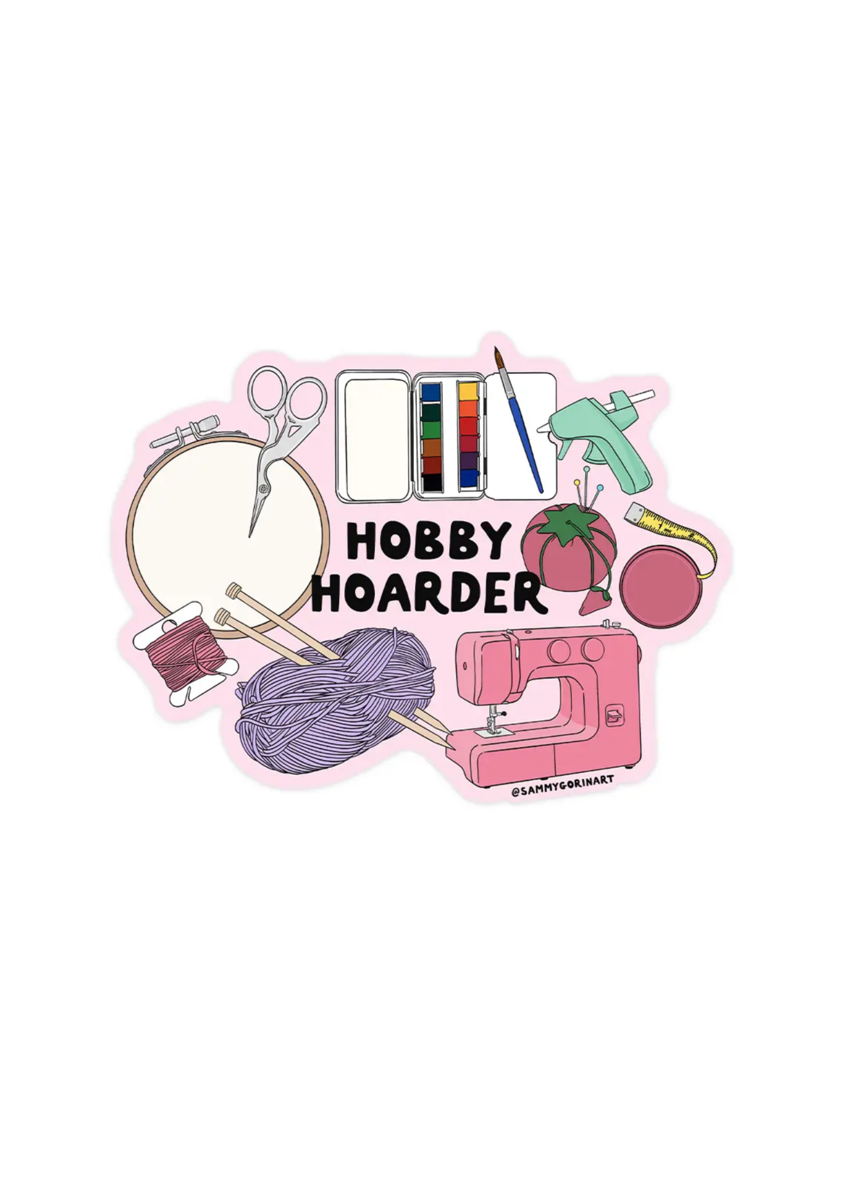 Sammy Gorin Hobby Hoarder Sticker