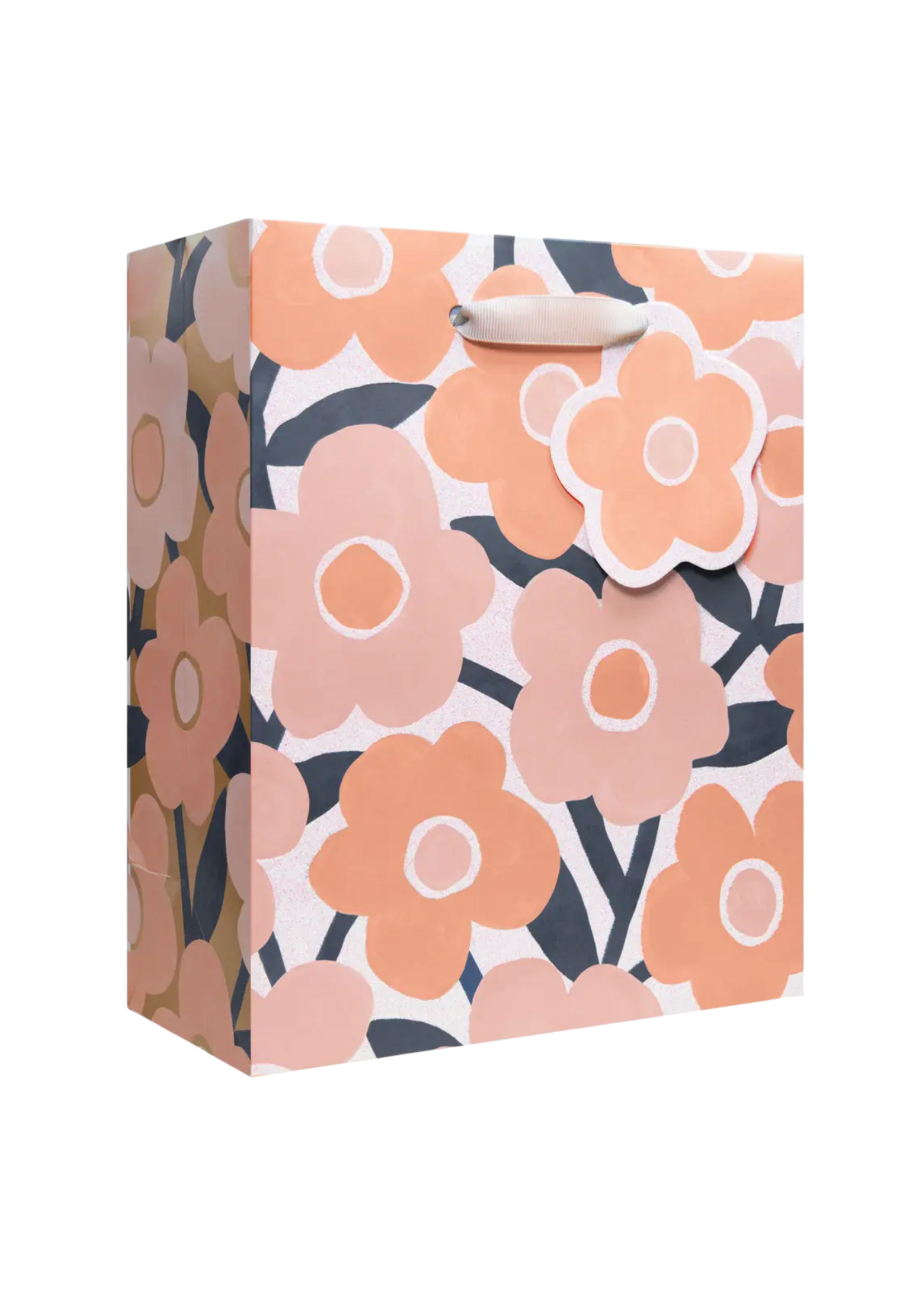 Jillson & Roberts Medium Elegant Flowers Gift Bag