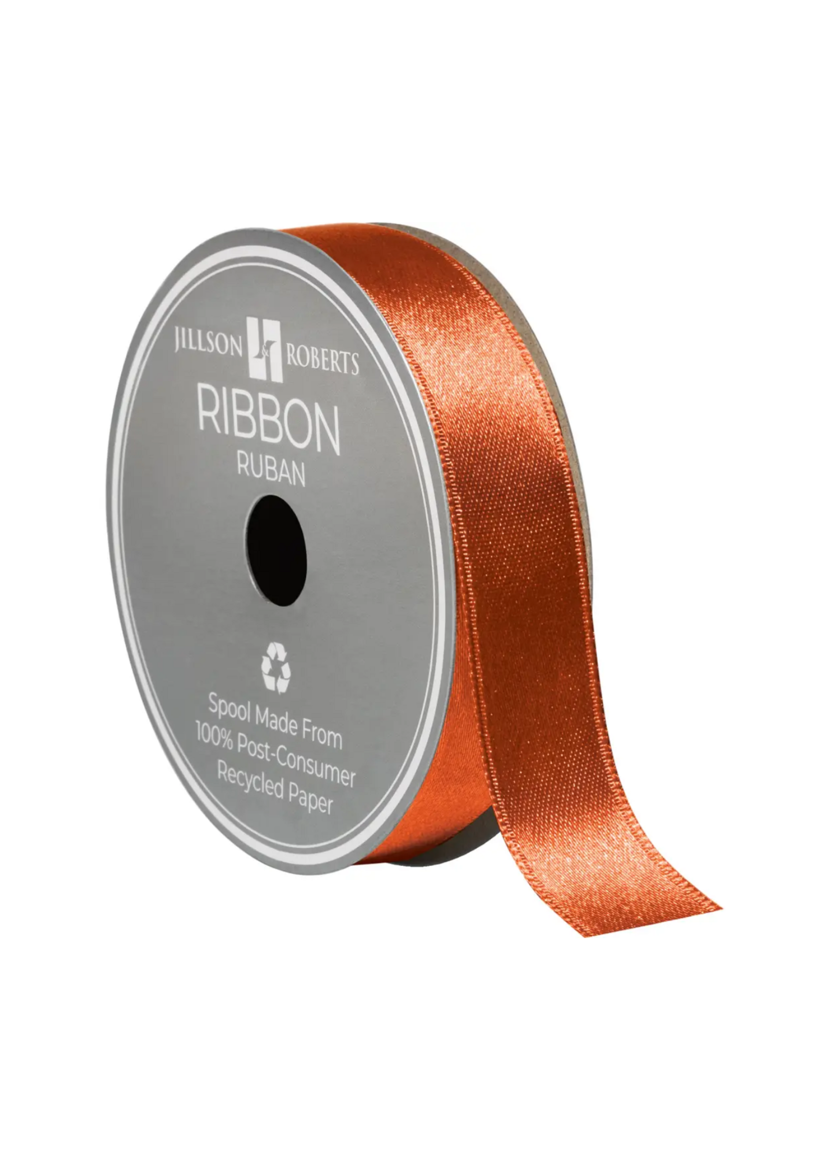 Jillson & Roberts Orange 7/8-inch Satin Ribbon