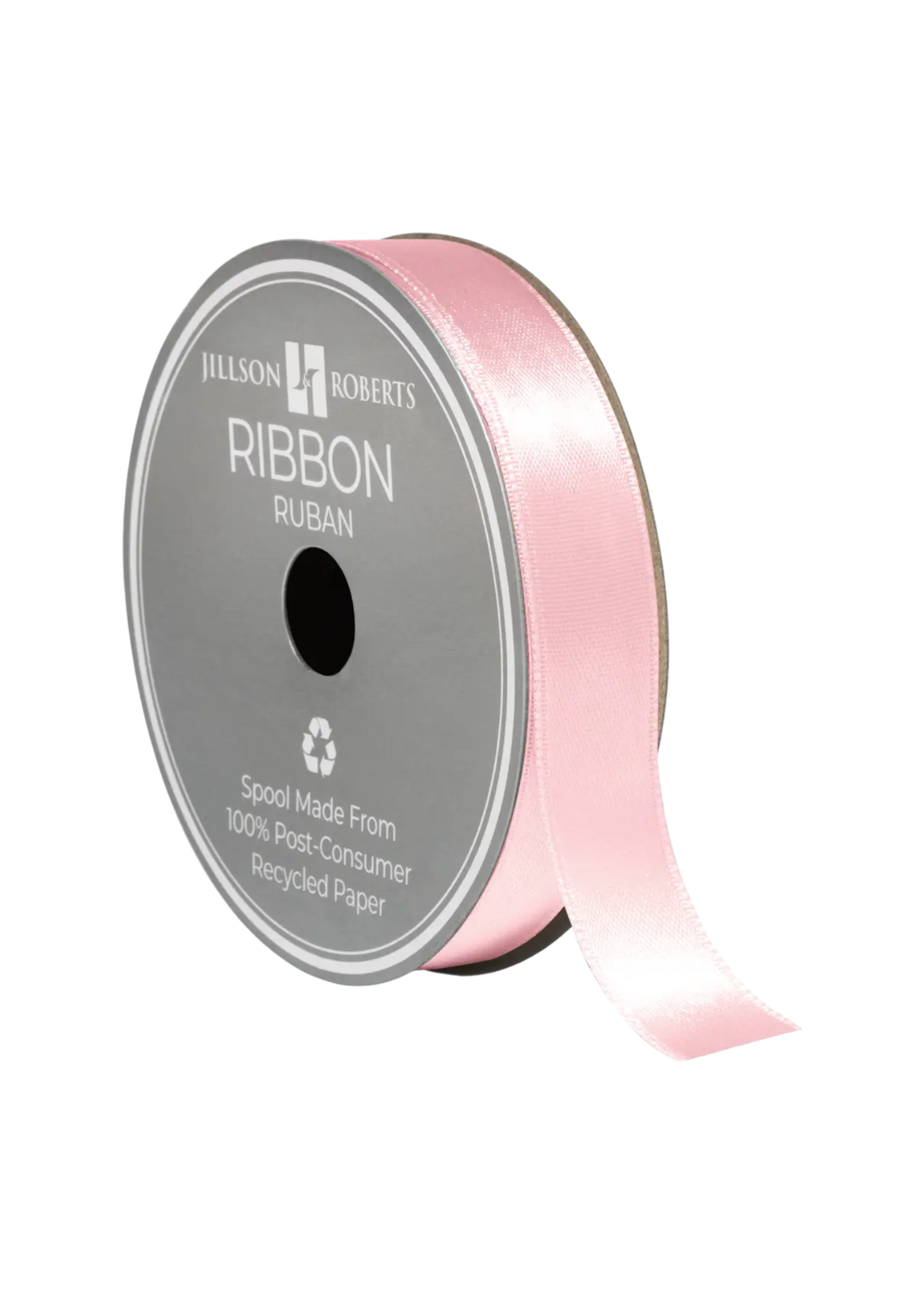 Jillson & Roberts Pastel Pink 5/8-inch Satin Ribbon