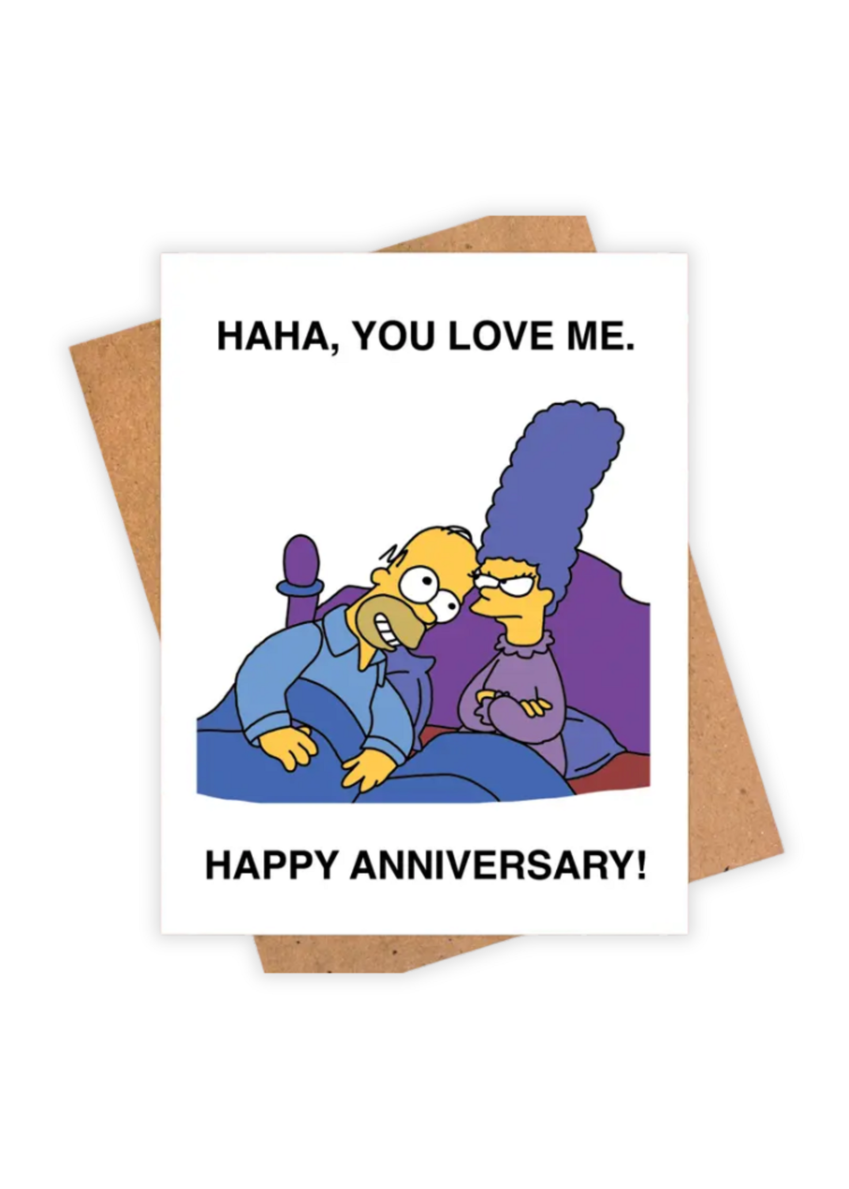 Pop Hot Cards Anniversary Card - Haha, You Love Me