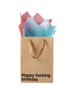 MilkToast Brand Happy Fucking Birthday Medium Gift Bag
