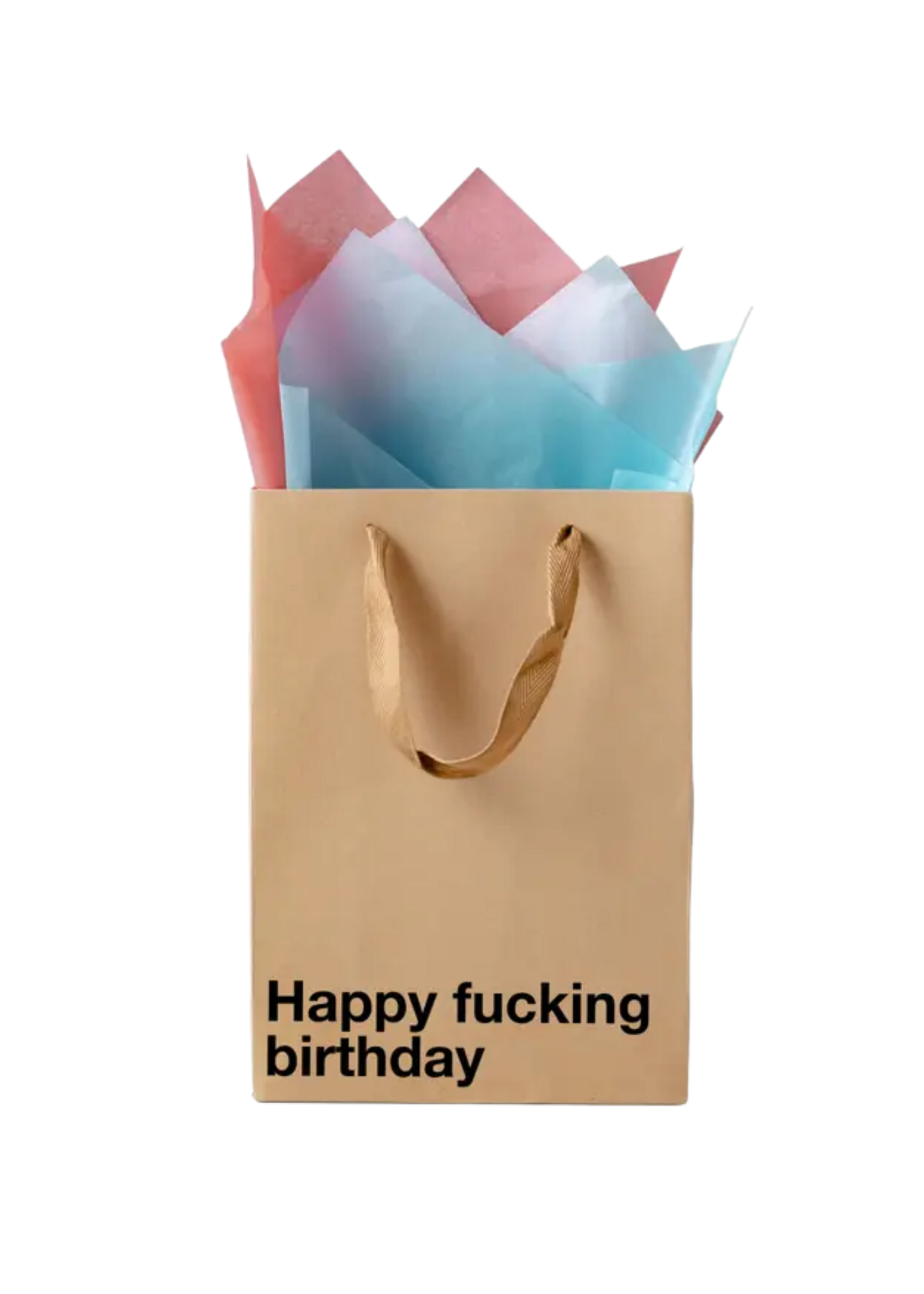 MilkToast Brand Happy Fucking Birthday Medium Gift Bag