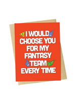 Big Moods Love Card - Fantasy Team