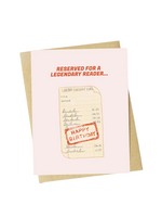 Big Moods Birthday Card - Reserved For A Legendary Reader