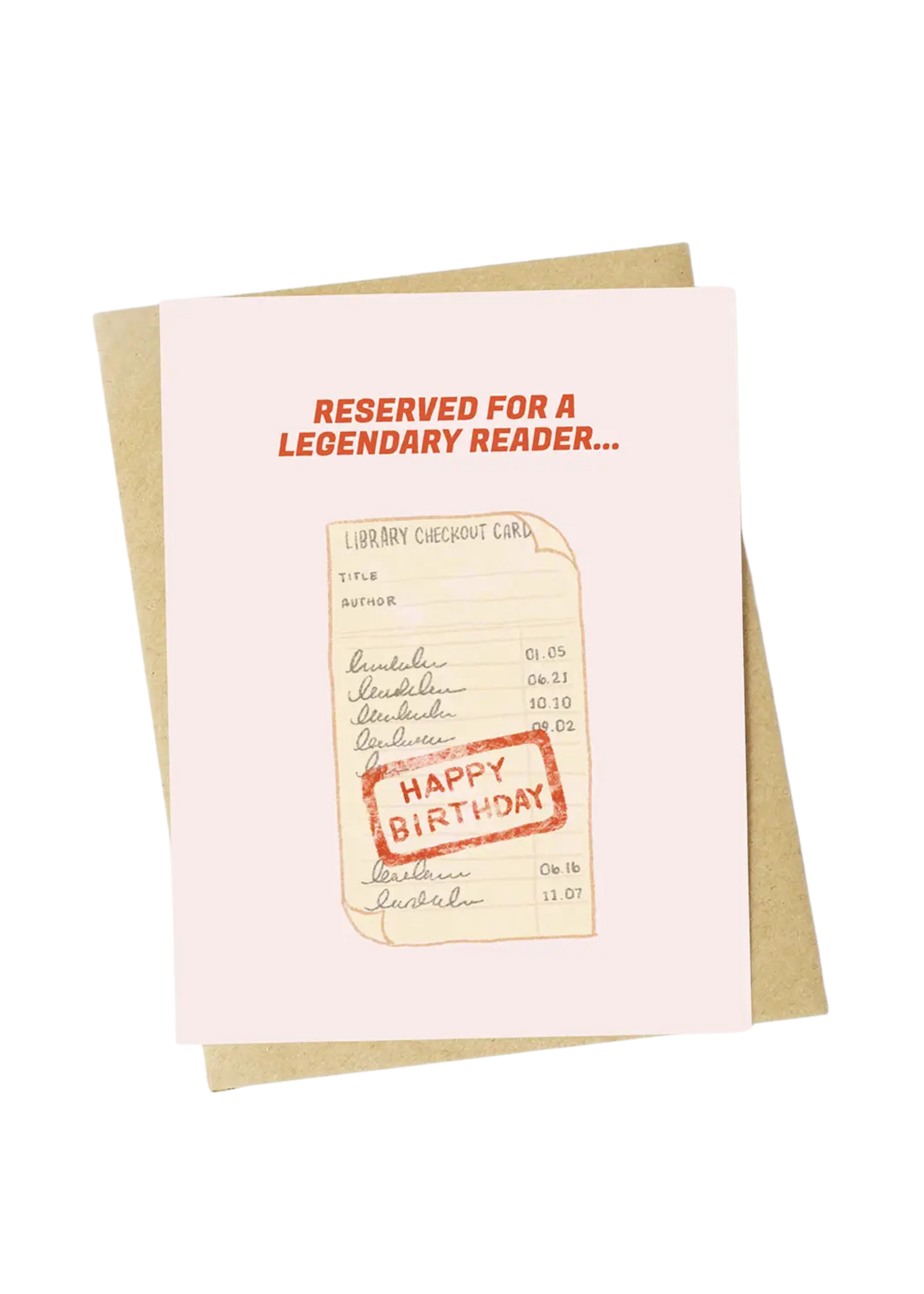 Big Moods Birthday Card - Reserved For A Legendary Reader