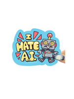 Turtle's Soup I Hate AI Sticker