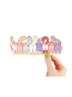 Turtle's Soup Cat Butts Long Sticker