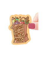 Turtle's Soup Support Your Local Farmers Market Sticker