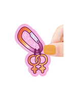 Turtle's Soup Lesbian Carabiner Sticker