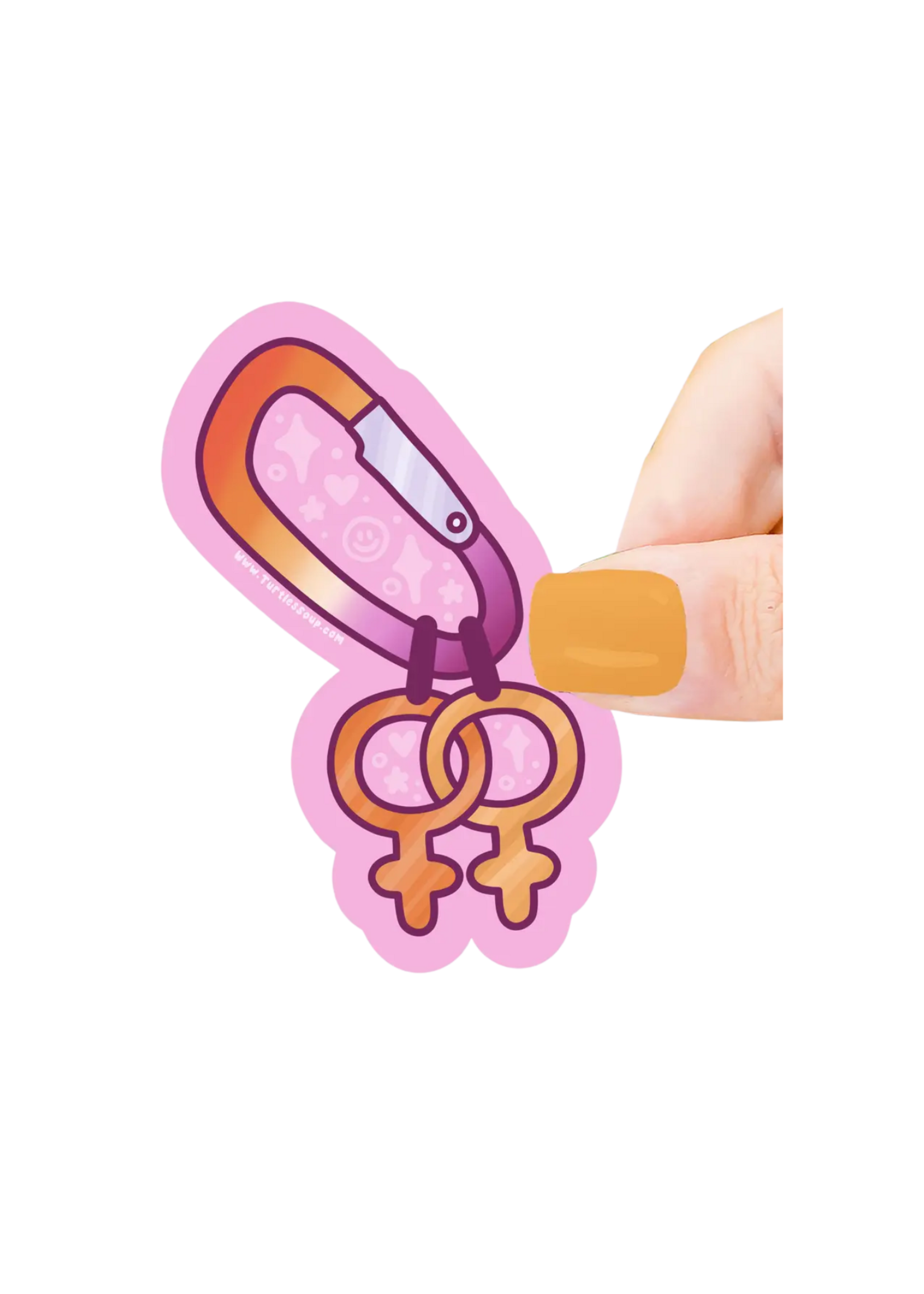 Turtle's Soup Lesbian Carabiner Sticker