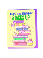 Turtle's Soup Birthday Card - I Hope This Stacks Up