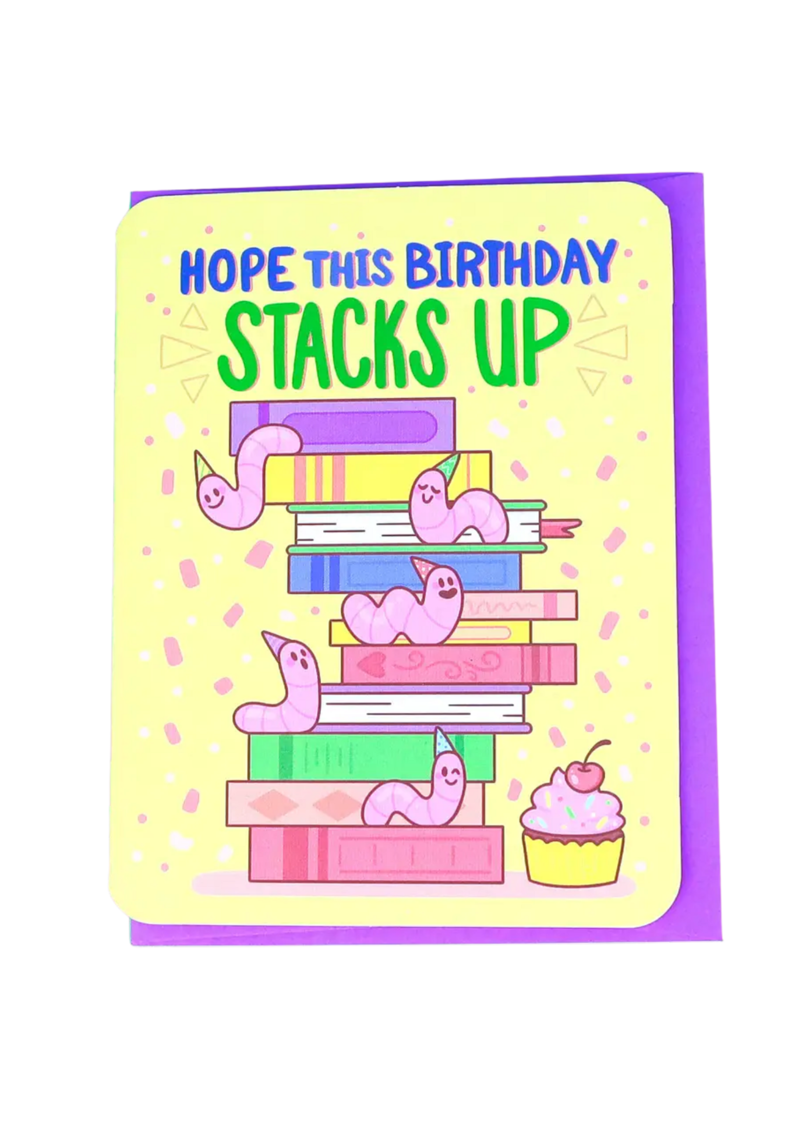 Turtle's Soup Birthday Card - I Hope This Stacks Up