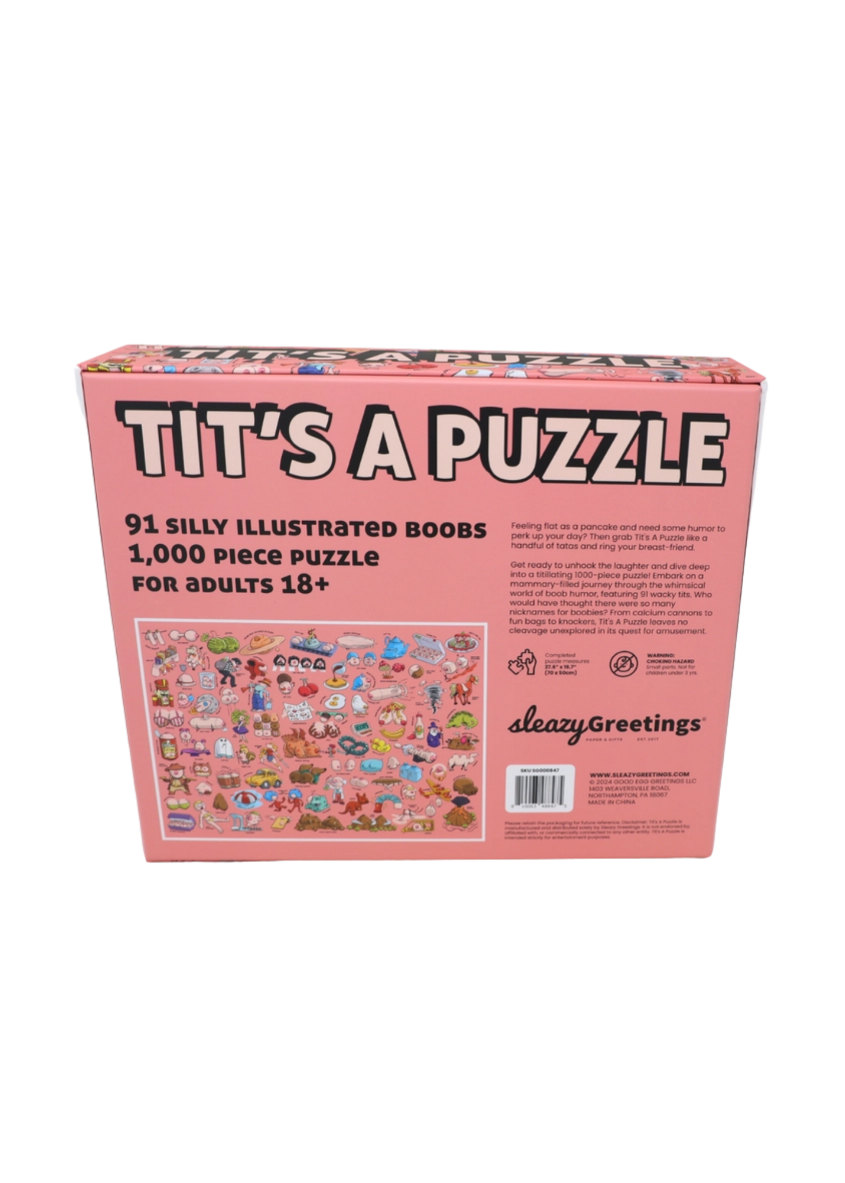 Sleazy Greetings Tit's A Puzzle - 1000 Piece Puzzle