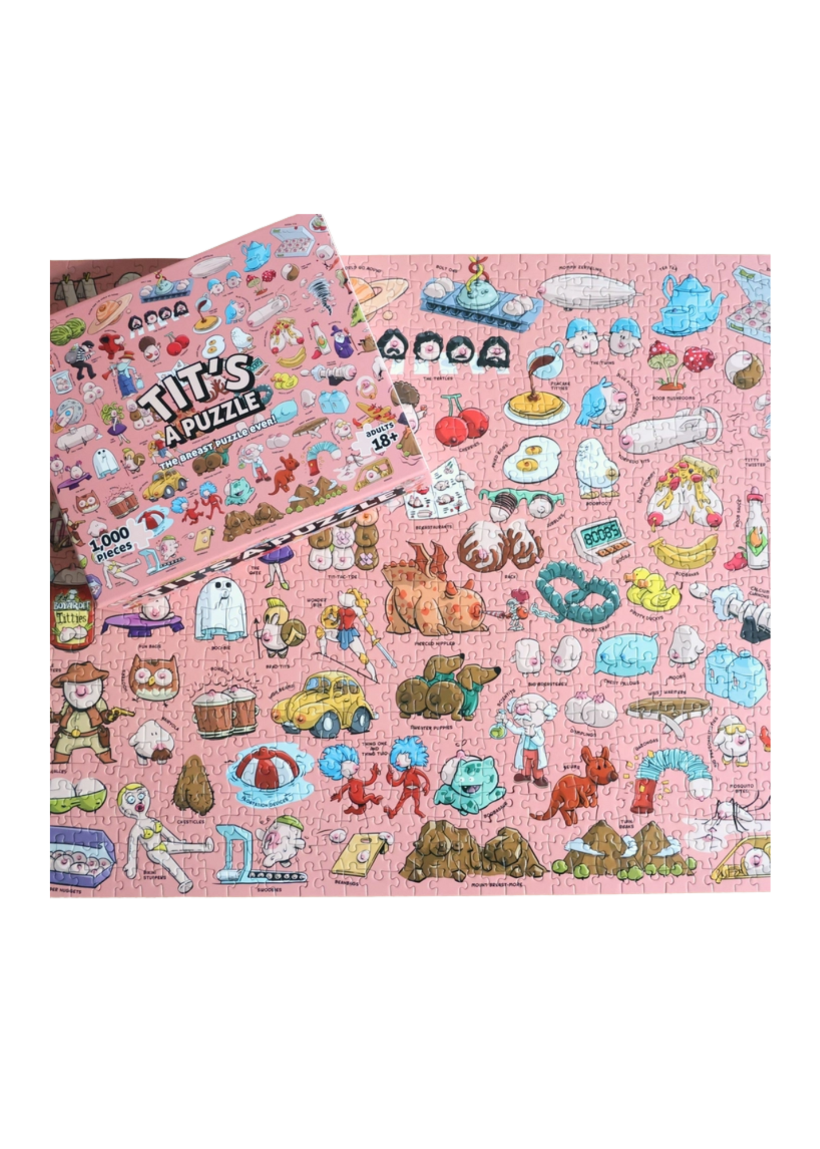 Sleazy Greetings Tit's A Puzzle - 1000 Piece Puzzle