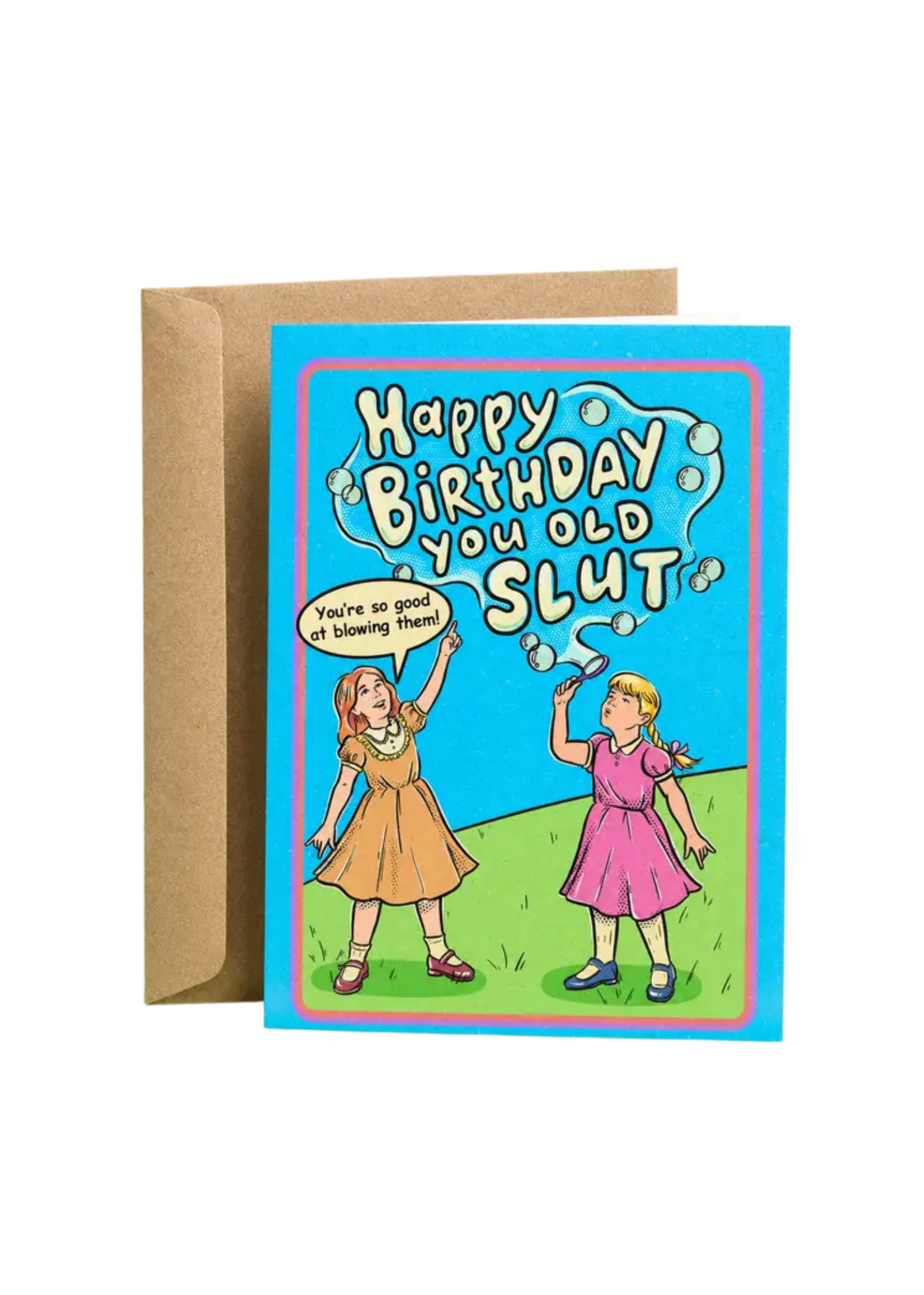 Sleazy Greetings Birthday Card - You Old Slut
