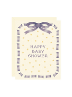 Wallflower Paper & Party New Baby Card - Ribbon Baby Shower