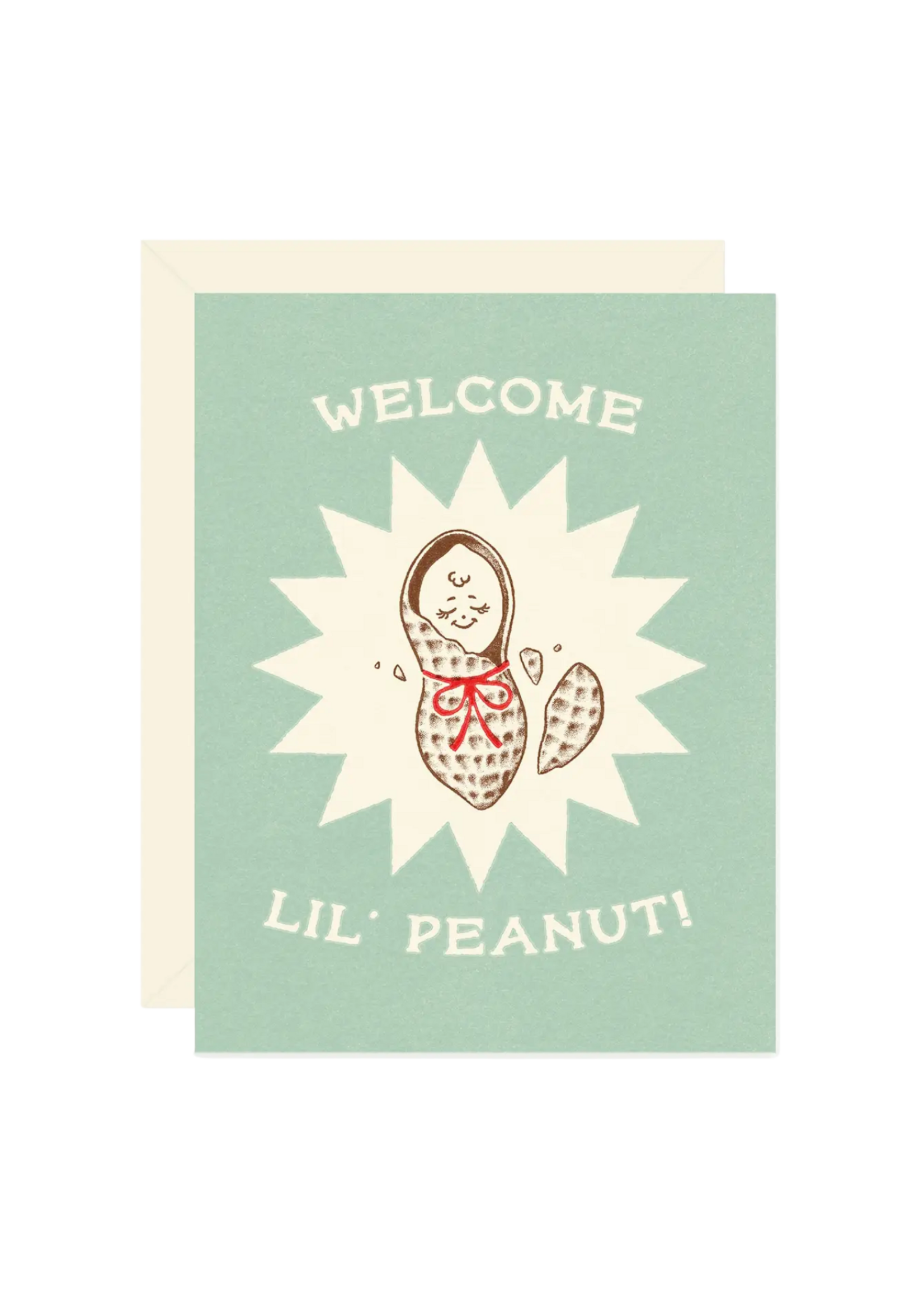 Wallflower Paper & Party New Baby Card - Lil Peanut