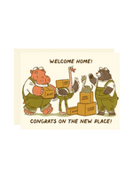Wallflower Paper & Party New Home Card - Animal Moving Crew