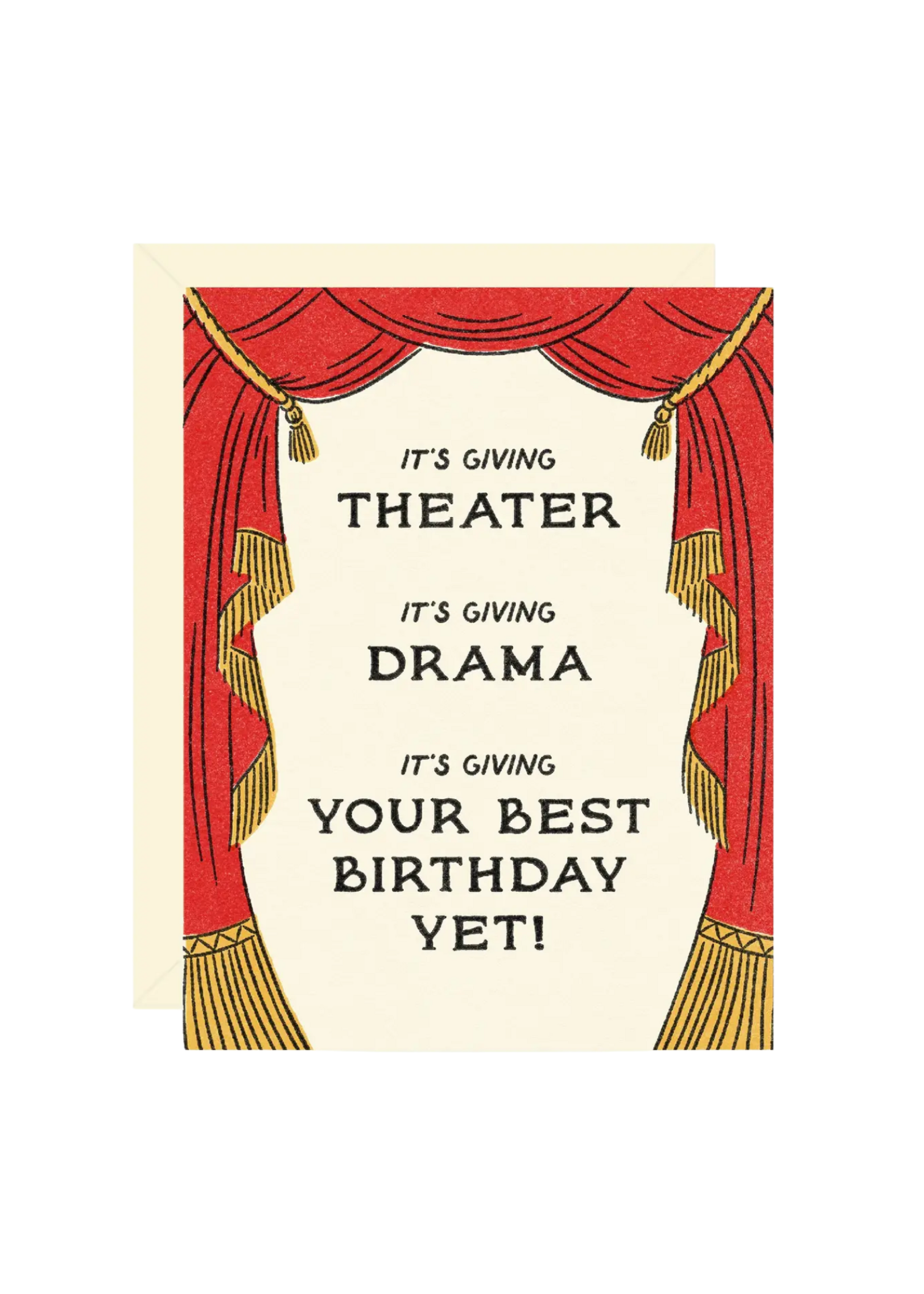 Wallflower Paper & Party Birthday Card - It's Giving Drama