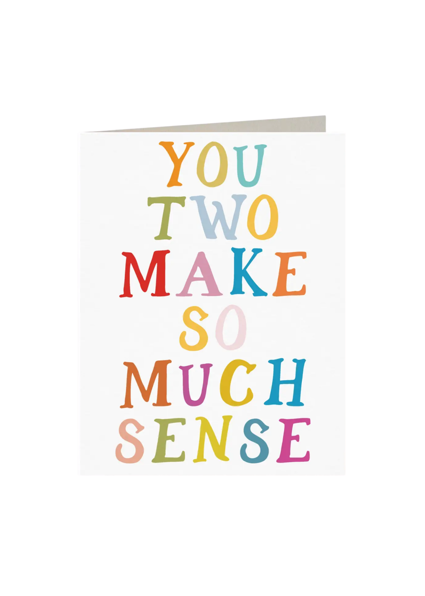 Mixtape Paper Co. Wedding Card - You Two Make So Much Sense