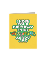 Mixtape Paper Co. Birthday Card - Is As Wonderful As You