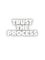 Mixtape Paper Co. Trust The Process Transfer Decal Sticker