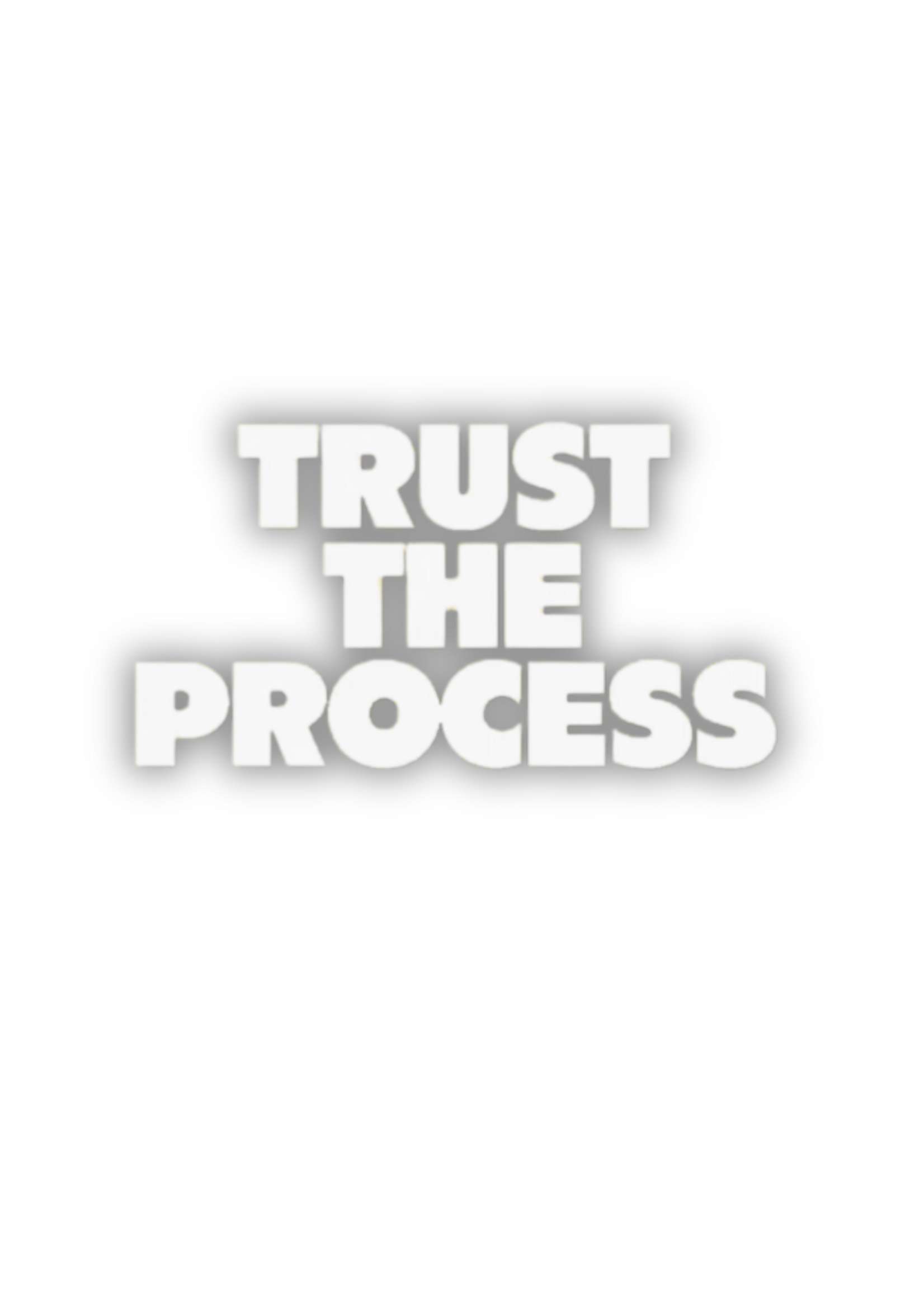 Mixtape Paper Co. Trust The Process Transfer Decal Sticker