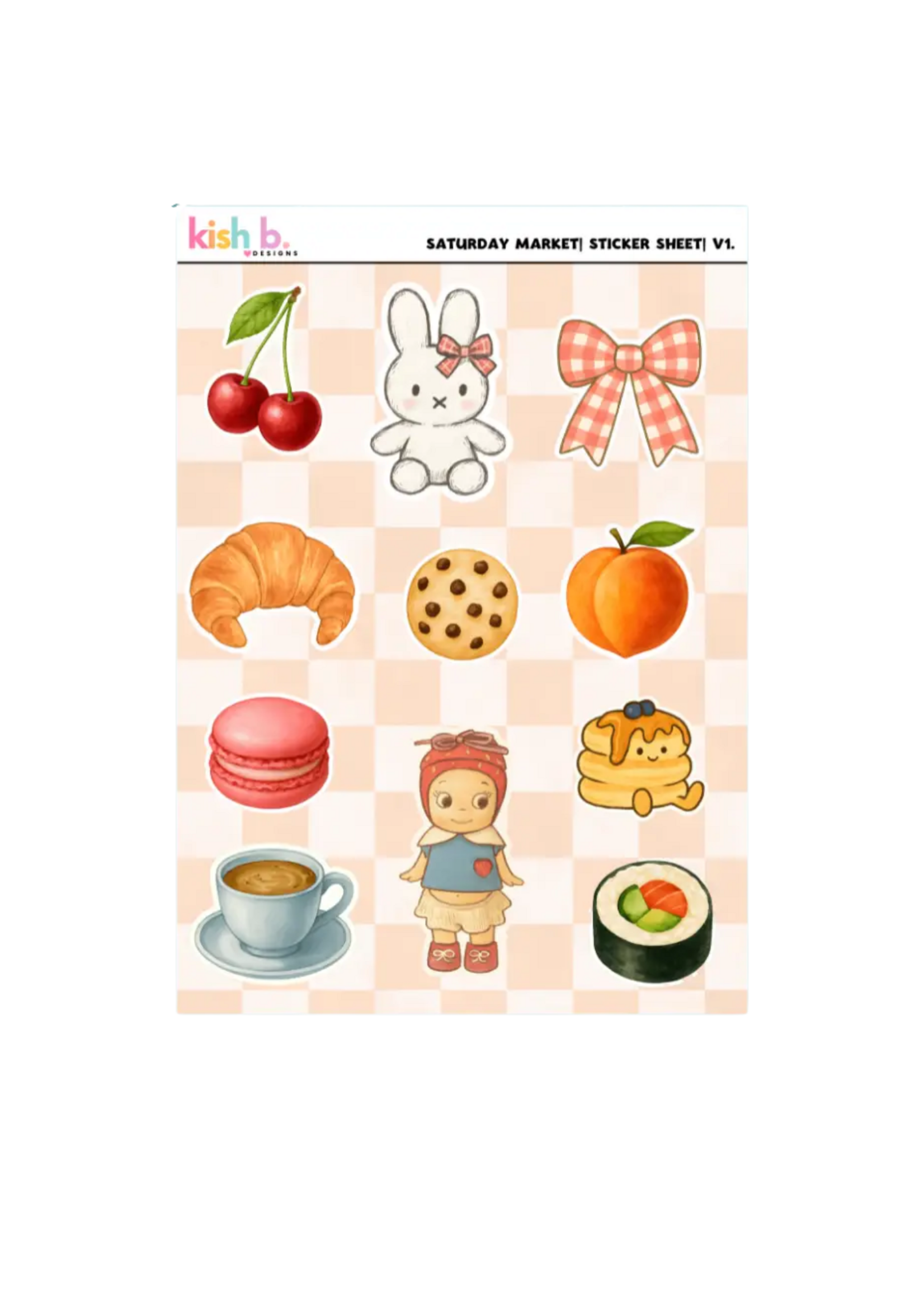 Kish B. Designs Saturday Market Sticker Sheet
