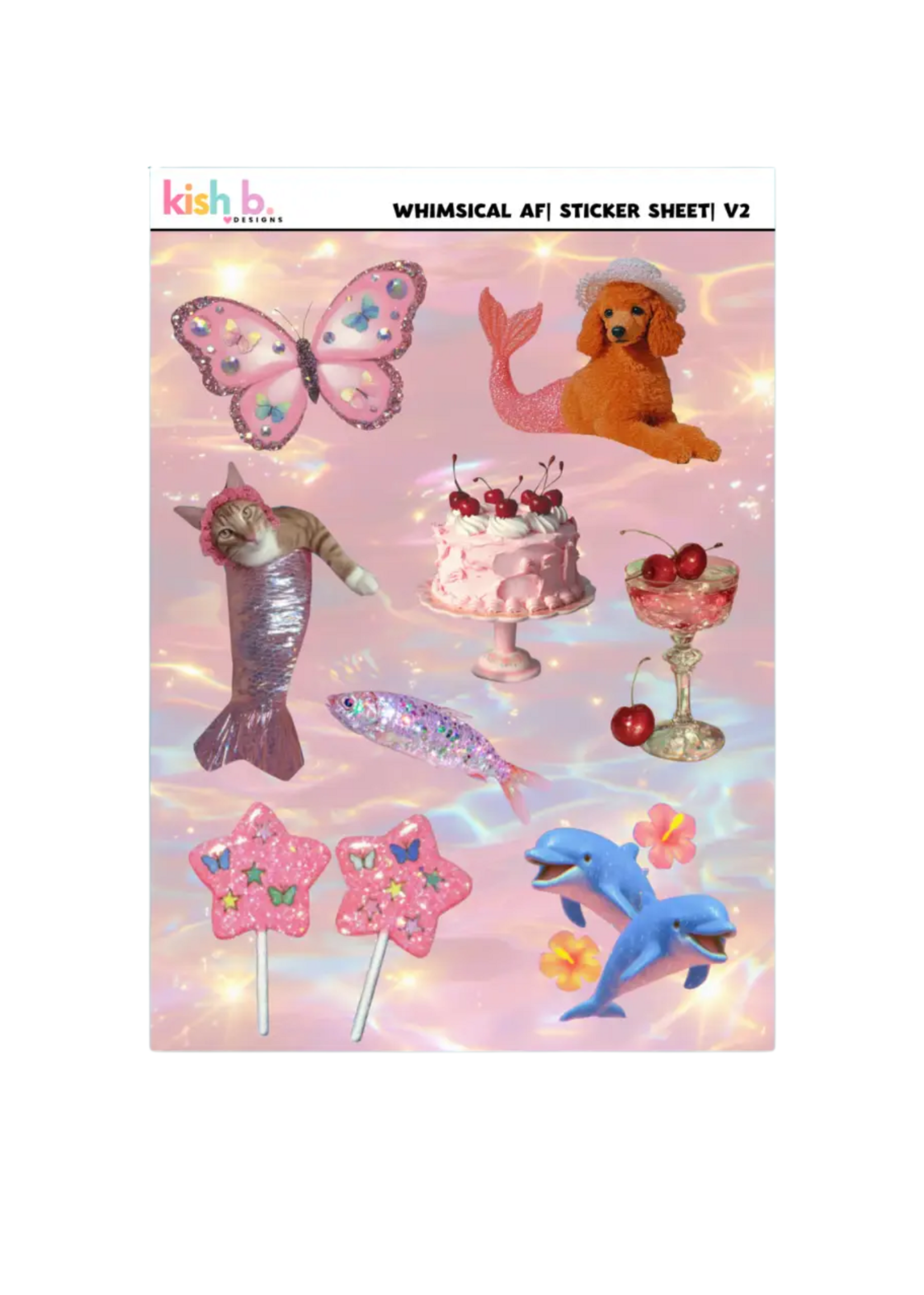 Kish B. Designs Whimsical Sticker Sheet