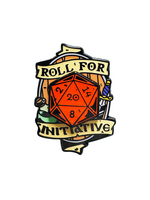 Strike Gently Co Roll For Initiative Deluxe Enamel Pin