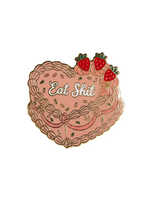 Strike Gently Co Eat Shit Cake Enamel Pin