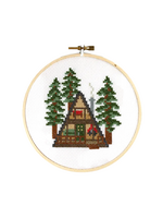 The Stranded Stich A Frame Cabin Cross Stitch Kit