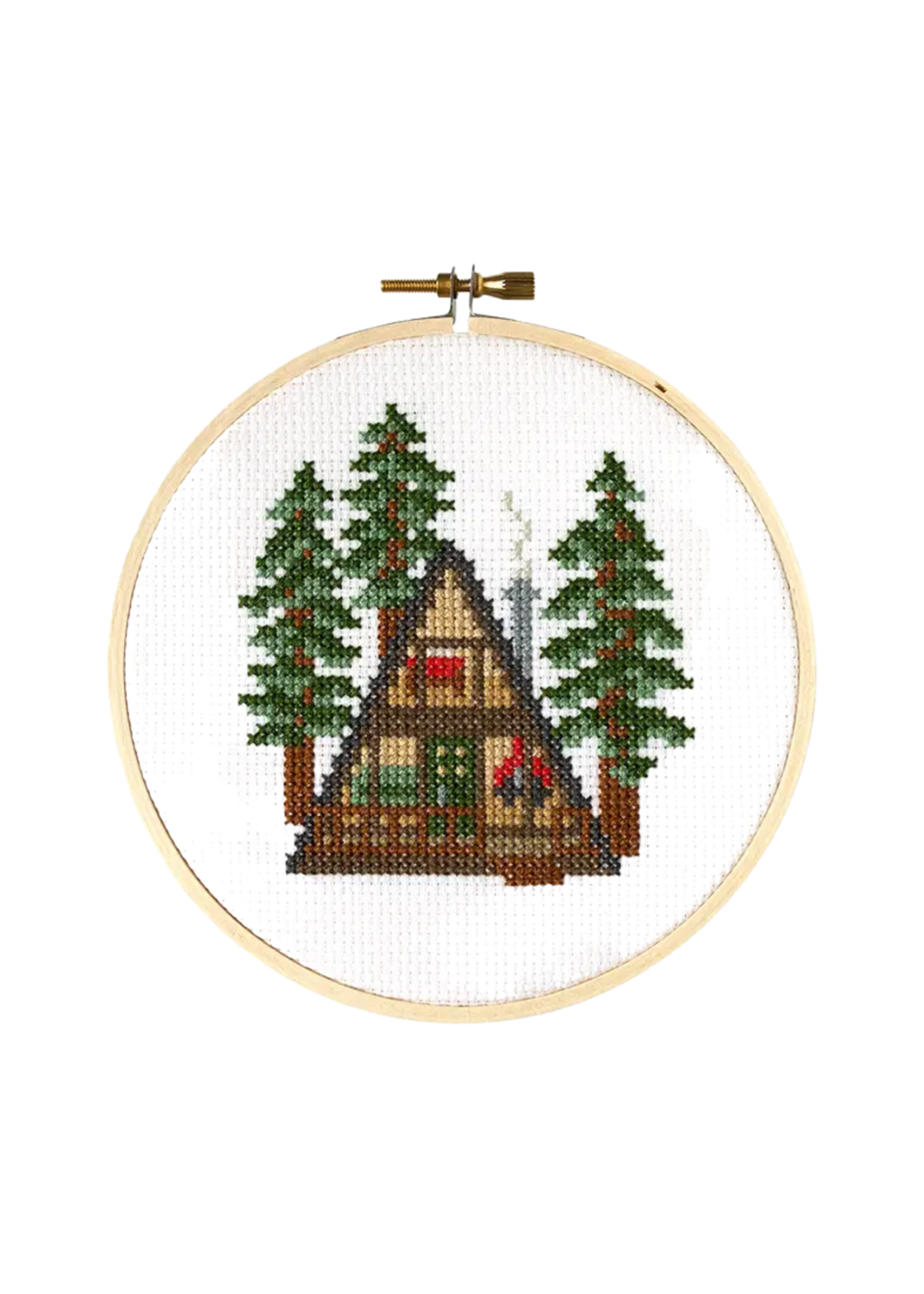 The Stranded Stich A Frame Cabin Cross Stitch Kit