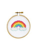The Stranded Stich Mini Rainbow Cross Stitch Kit