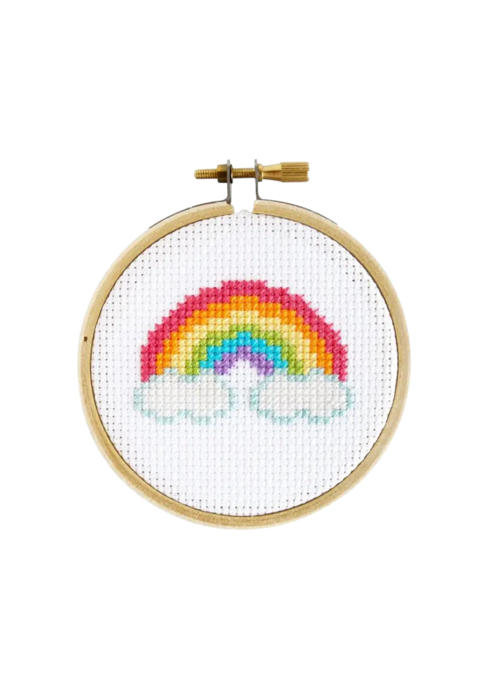 The Stranded Stich Mini Rainbow Cross Stitch Kit