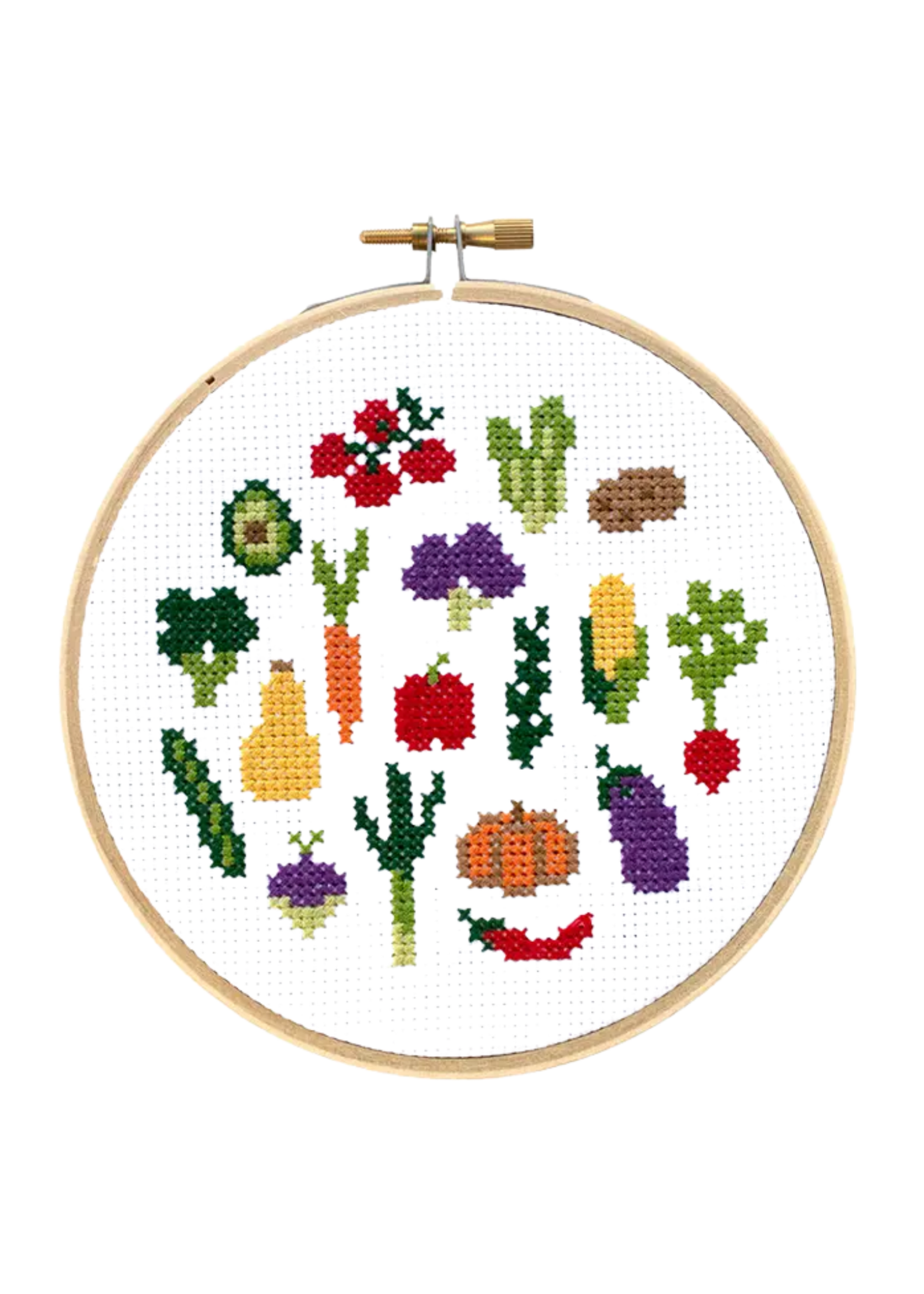 The Stranded Stich Veggies Cross Stich Kit