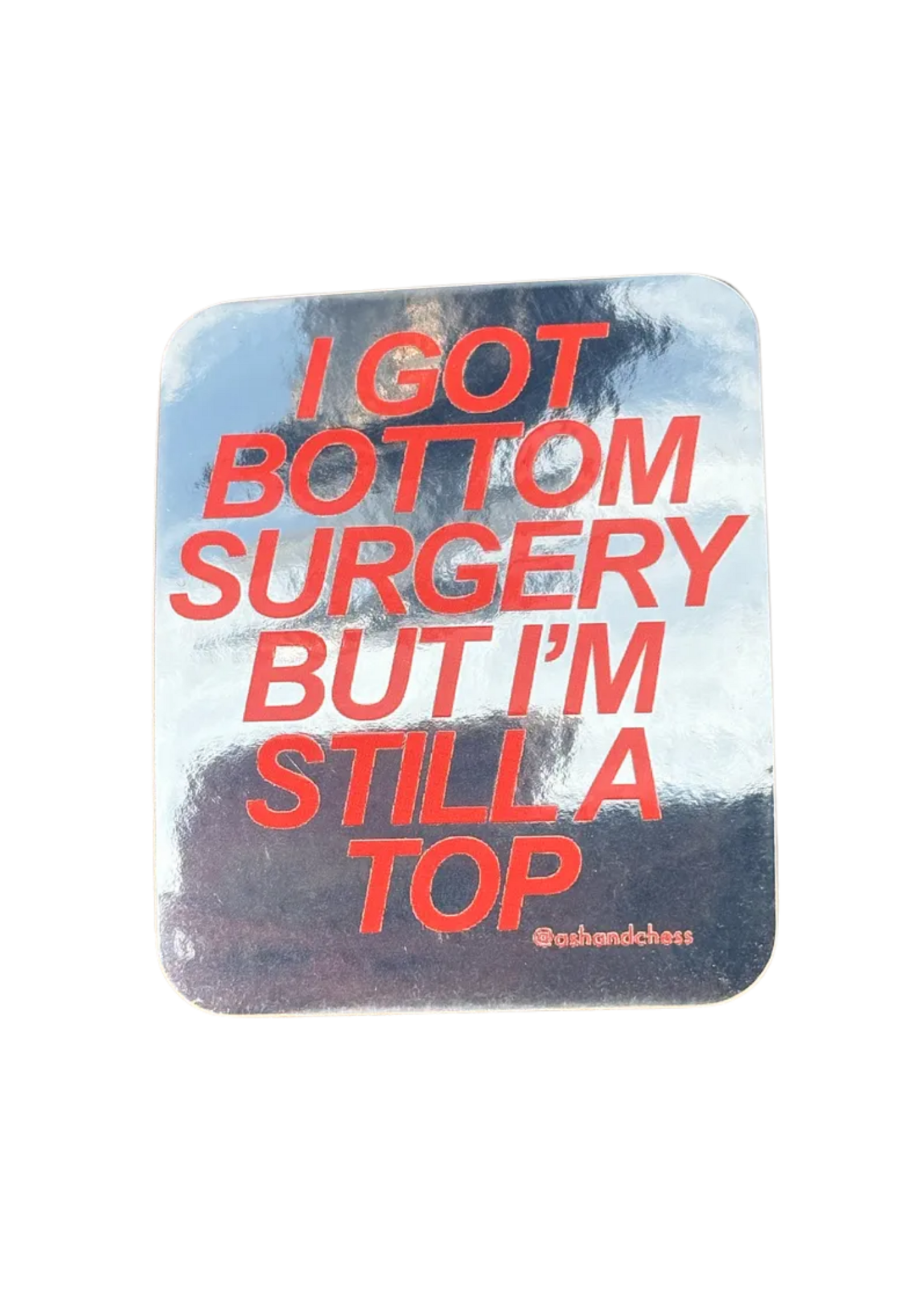 Ash + Chess I Got Bottom Surgery But I'm Still A Top Sticker