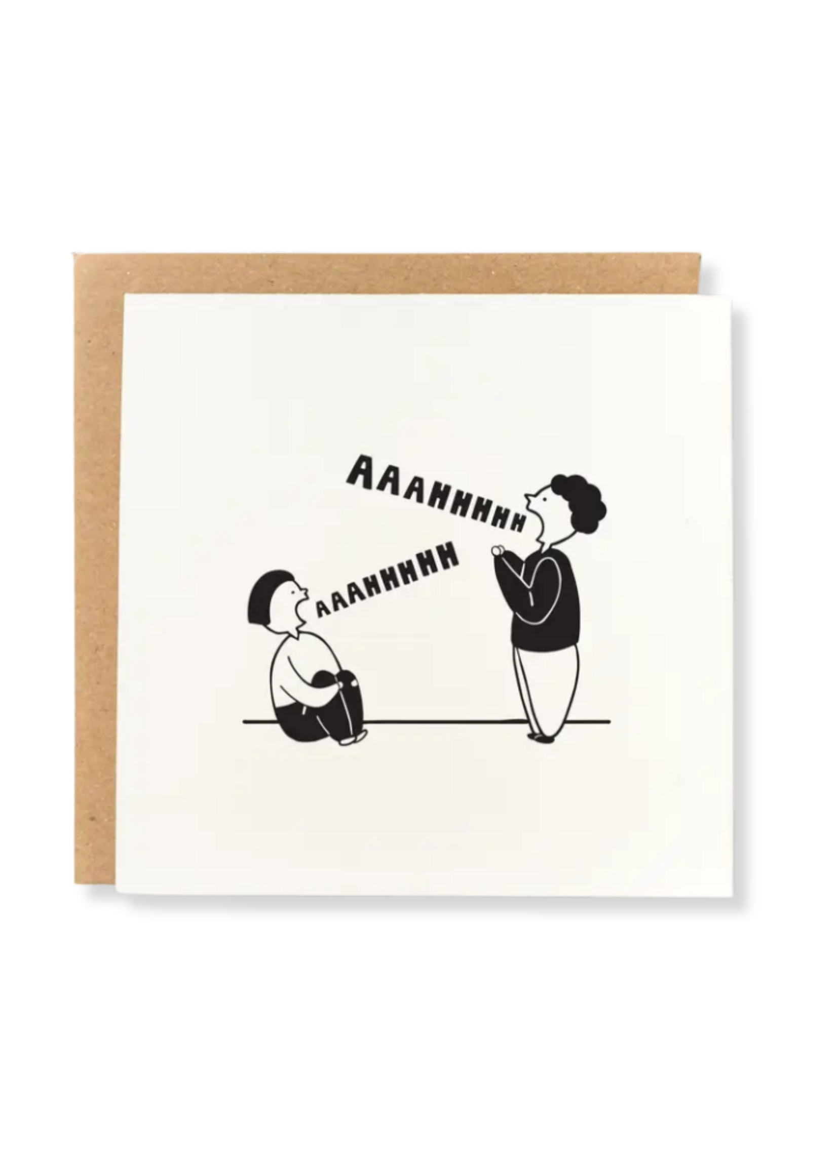 Kwohtations Sympathy Card - Scream Into The Void